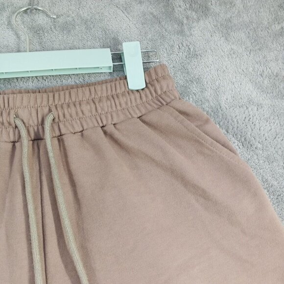 Automet Sweatshorts Size SMALL(4-6) Rayon Casual Terry Knit Taupe Athleisure - Picture 7 of 10
